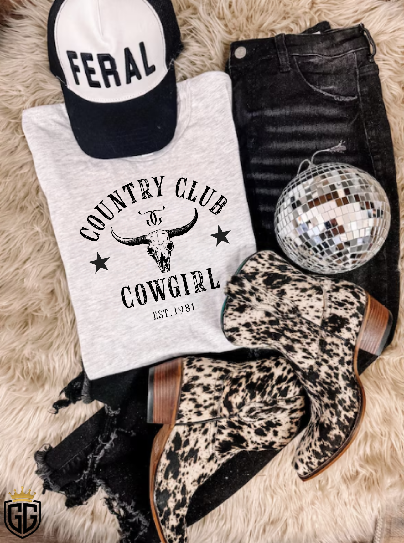 Country Club Cowgirl Tee🤠✨