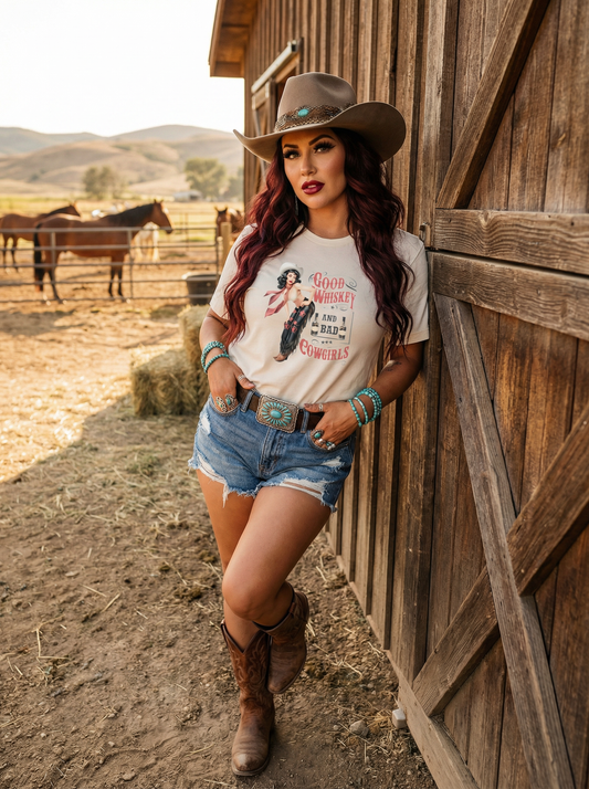 😈🥃 BAD COWGIRLS TEE 🥃😈